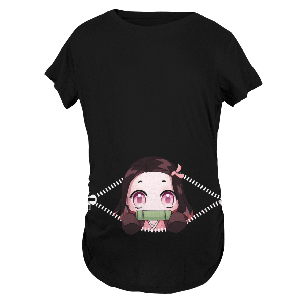 Baby Nezuko Peeking Maternity T-Shirt Official Demon Slayer Merch