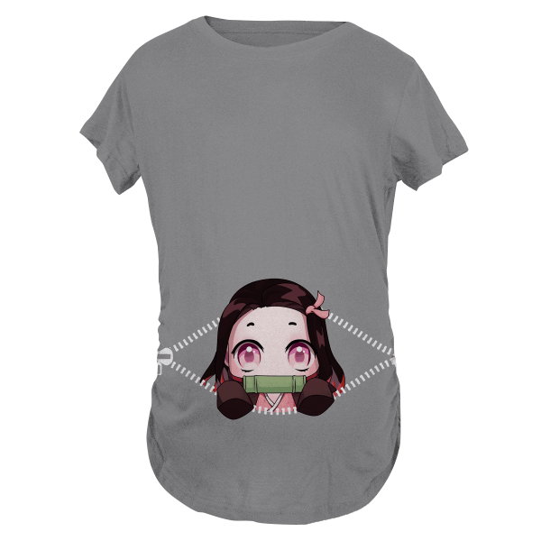 Baby Nezuko Peeking Maternity T-Shirt Official Demon Slayer Merch