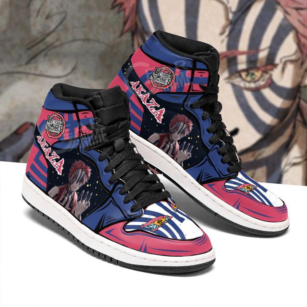 Demon Slayer Shop - Demon Akaza Shoes Boots Anime Sneakers Fans Gift ...