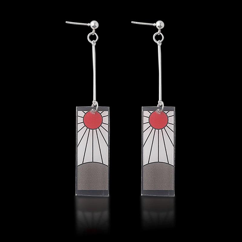 demon slayer tanjiro earrings 176050 - DBZ Shop