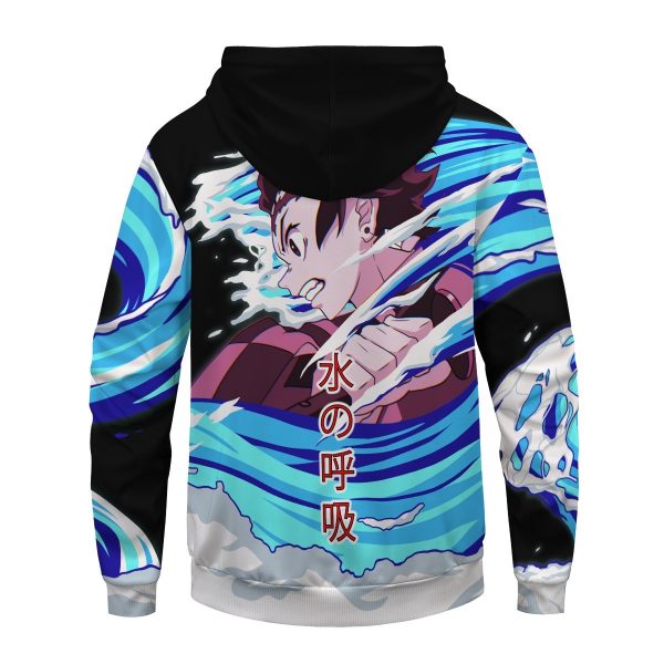 Tanjiro Water Style Unisex Pullover Hoodie Official Demon Slayer Merch