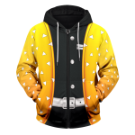 Zenitsu Unisex Zipped Hoodie Official Demon Slayer Merch