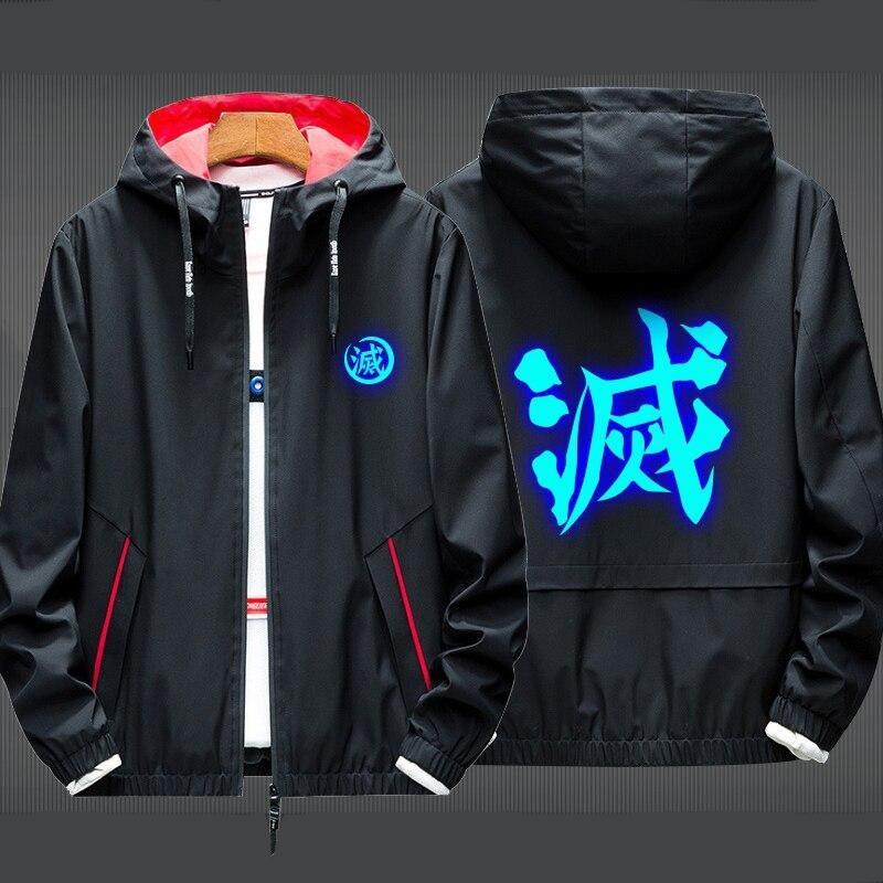 black-red-collar-blue-kanji-thick-jacket