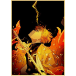 Demon Slayer Poster Zenitsu 30X21cm Official Demon Slayer Merch