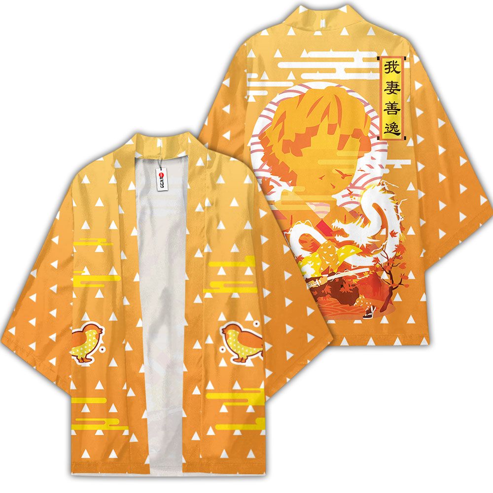 Demon Slayer Kimono - Zenitsu Kimono Otaku Merch Clothes GOT1308 ...