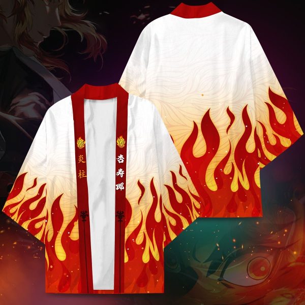 kyojuro fire kimono 365742 - Demon Slayer Shop
