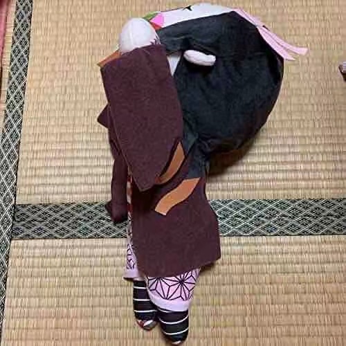 40 CM Anime Demon Slayer Kamado Nezuko Plush Toys Doll Peluche Sitting Style New Arrivals Baby 3 - Demon Slayer Shop