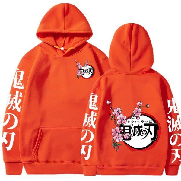 Demon Slayer Anime Graphics Print Hoodie Long Sleeve Pullovers Casual Fashion Tops Unisex Clothes Kimetsu No 2 - Demon Slayer Shop