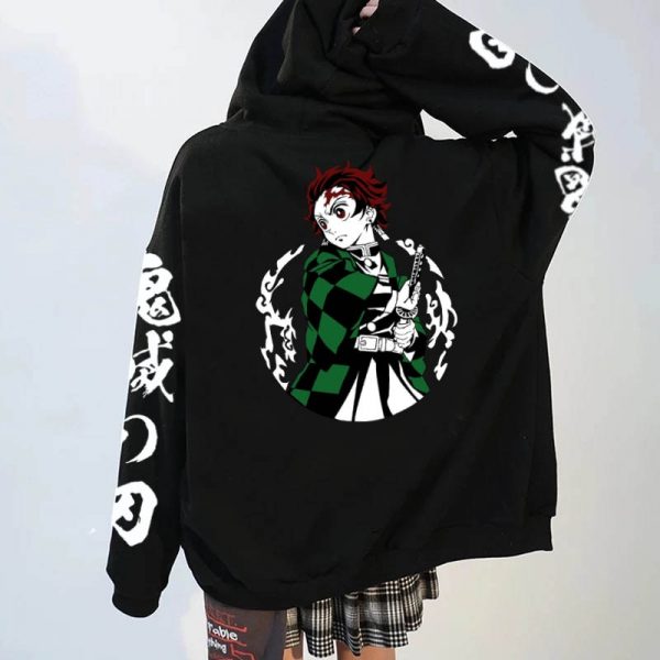 Demon Slayer Hoodie Fashion Casual Japanese Anime Hoody Male - Demon Slayer Shop