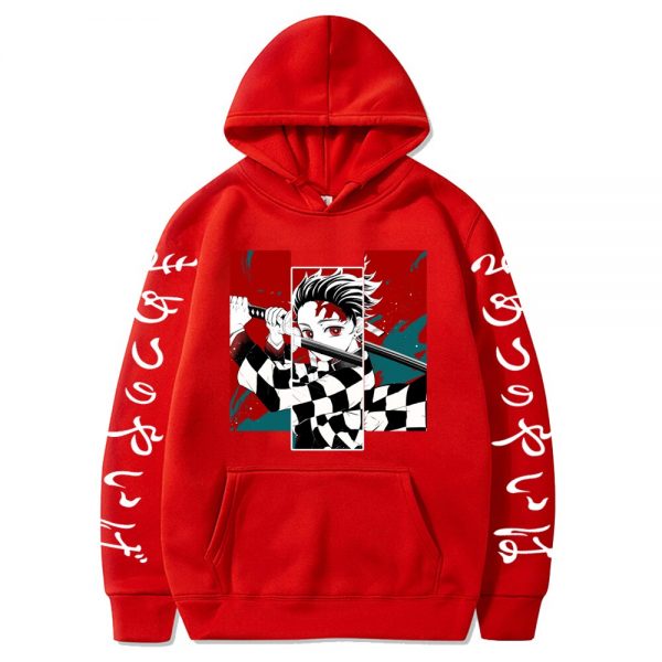 Anime Demon Slayer Hoodies Hip Hop Hoodie Sweatshirts Harajuku Streetwear Pullover for Women and Men 1 - Demon Slayer Shop