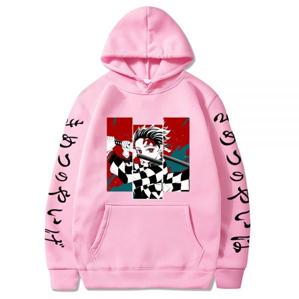 Anime Demon Slayer Hoodies Hip Hop Hoodie Sweatshirts Harajuku Streetwear Pullover for Women and Men 3 - Demon Slayer Shop