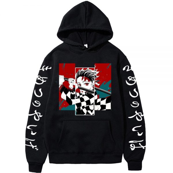 Anime Demon Slayer Hoodies Hip Hop Hoodie Sweatshirts Harajuku Streetwear Pullover for Women and Men - Demon Slayer Shop