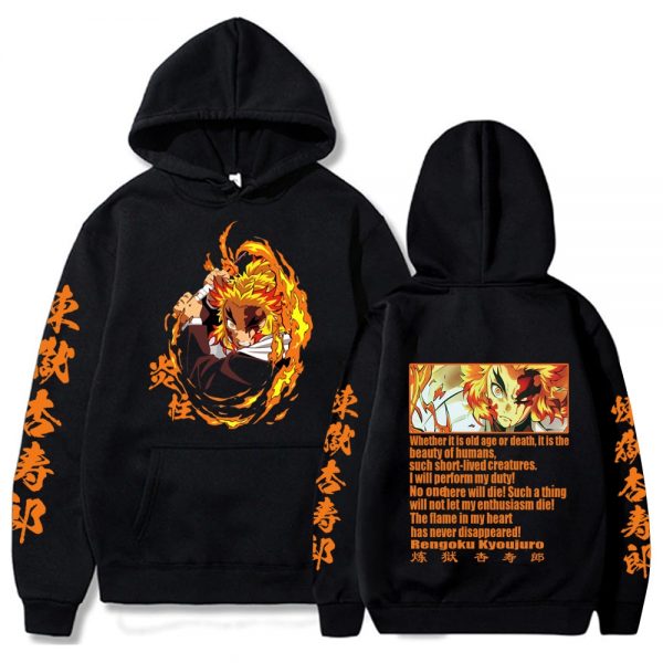 Demon Slayer Anime Hoodie Pullovers Tops Long Sleeve Casual Fashion Cloth 4 - Demon Slayer Shop