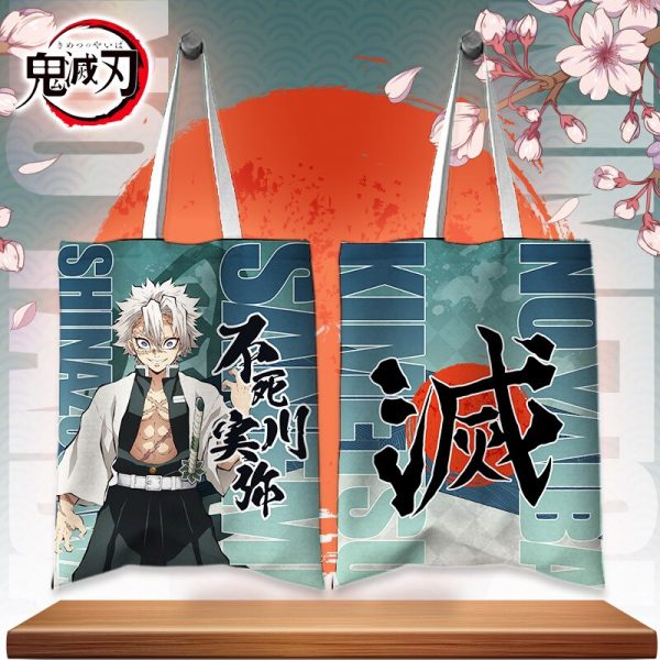 Japan Anime Bag Cute Demon Slayer Rengoku Kyoujurou Kanroji Mitsuri Tokitou Muichirou Canvas Shoulder Bag Handbag 3 - Demon Slayer Shop