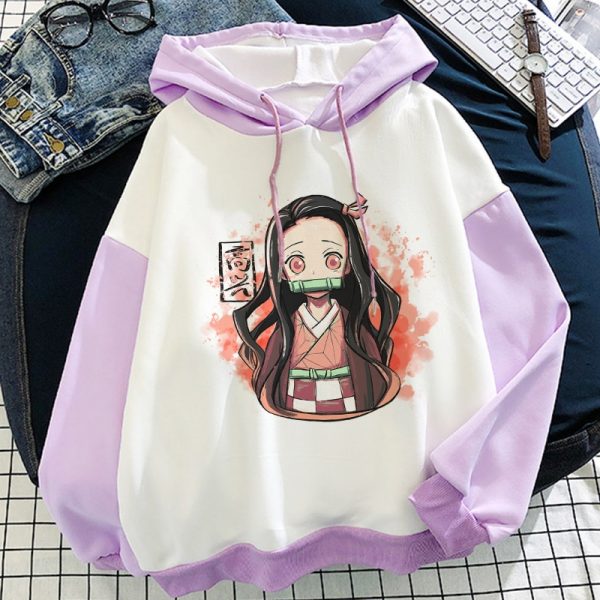 demon slayer anime hoodie nezuko graphic pullover harajuku kawaii hoodies anime itself tops winter aesthetic sweatshirt 1 - Demon Slayer Shop
