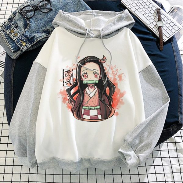 demon slayer anime hoodie nezuko graphic pullover harajuku kawaii hoodies anime itself tops winter aesthetic sweatshirt 3 - Demon Slayer Shop
