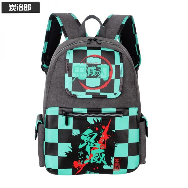 Anime Demon Slayer Backpack Cosplay Hashibira Inosuke Knapsack Tomioka Giyuu Student Fashion Computer Schoolbag 3 - Demon Slayer Shop