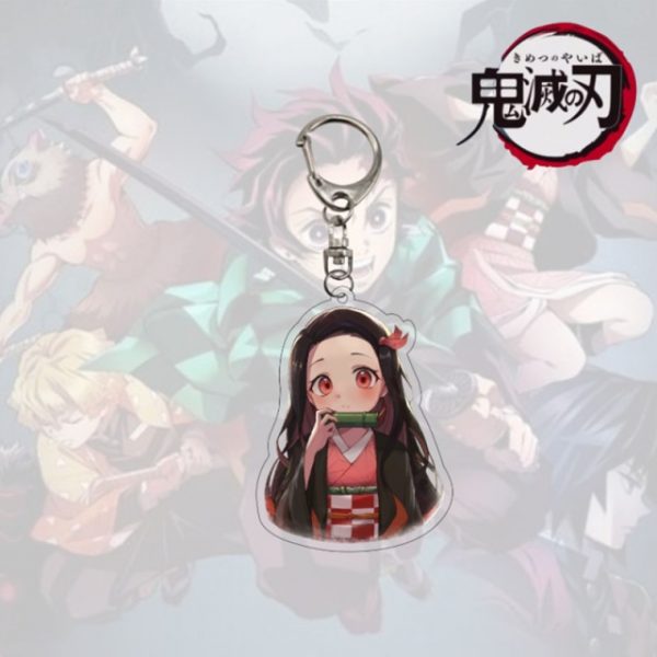 Anime Demon Slayer Keychain Acrylic Kimetsu no Yaiba Blade of Ghost Keychains Key Chain Keyring Jewelry 6.jpg 640x640 6 - Demon Slayer Shop