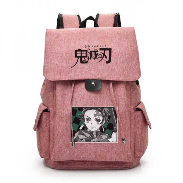 Anime Demon Slayer Kimetsu no Yaiba Large Capacity Backpack Unisex Teenagers Shoulder Bag Book Schoolbag for 2 - Demon Slayer Shop