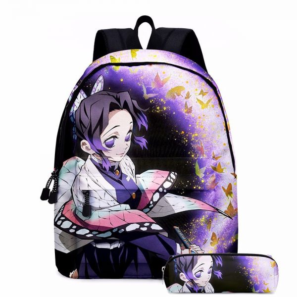 Demon Slayer Kimetsu No Yaiba Cosplay Schoolgirl Schoolbag Anime Backpack Nezuko Tanjirou Canvas Bag Backpack Gifts 2 - Demon Slayer Shop