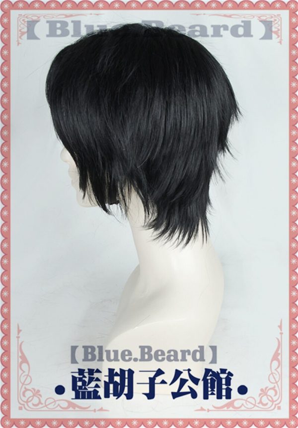Anime Chainsaw Man Kishibe Cosplay Wig Heat Resistant Synthetic Short Black Wig Hair Hallowen Party Wig 2 - Demon Slayer Shop