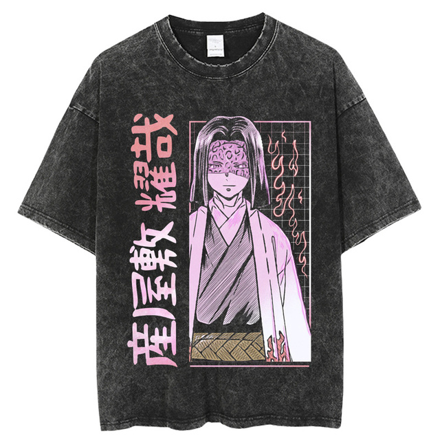 Demon Slayer T Shirt Anime Washed T shirt Kimetsu No Yaiba Graphic Vintage Tshirts Summer Funny 640x640 1 - Demon Slayer Shop