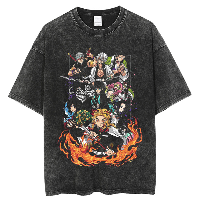 Demon Slayer T Shirt Anime Washed T shirt Kimetsu No Yaiba Graphic Vintage Tshirts Summer Funny 640x640 23 - Demon Slayer Shop