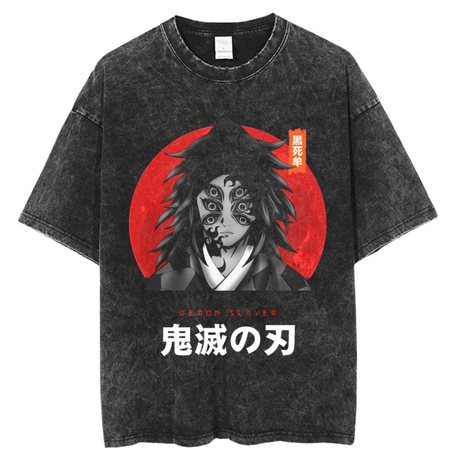 Demon Slayer T Shirt Anime Washed T shirt Kimetsu No Yaiba Graphic Vintage Tshirts Summer Funny 640x640 6 - Demon Slayer Shop