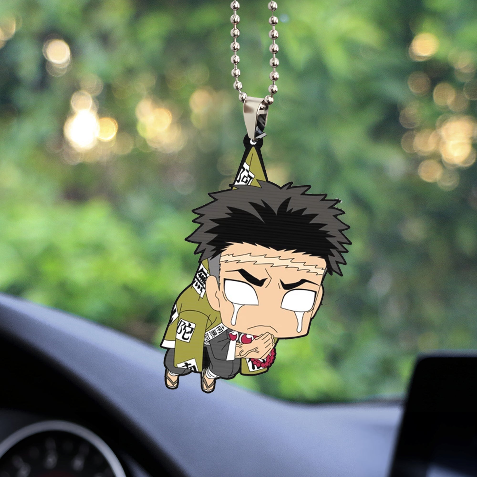 cute demon slayer gyomei himejima car ornament custom car accessories decorations - Demon Slayer Shop