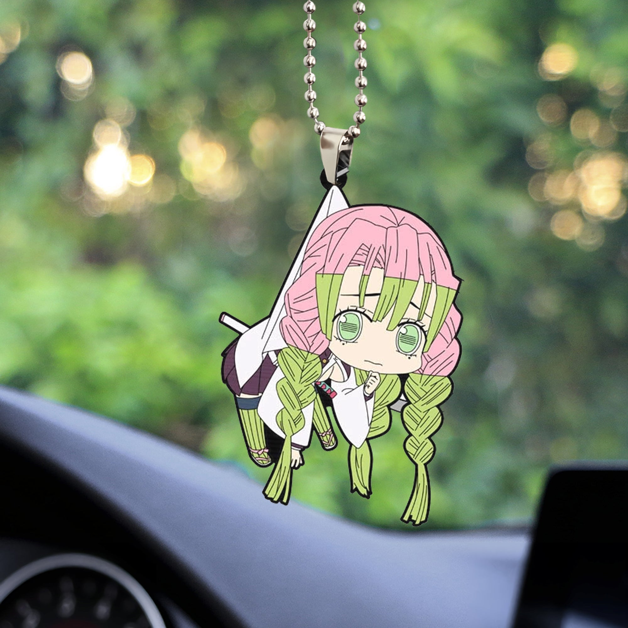 cute demon slayer mitsuri kanroji car ornament custom car accessories decorations - Demon Slayer Shop