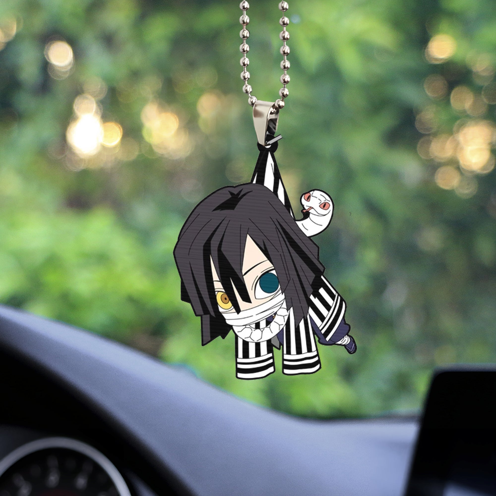 cute demon slayer obanai iguro car ornament custom car accessories decorations gpd7o - Demon Slayer Shop