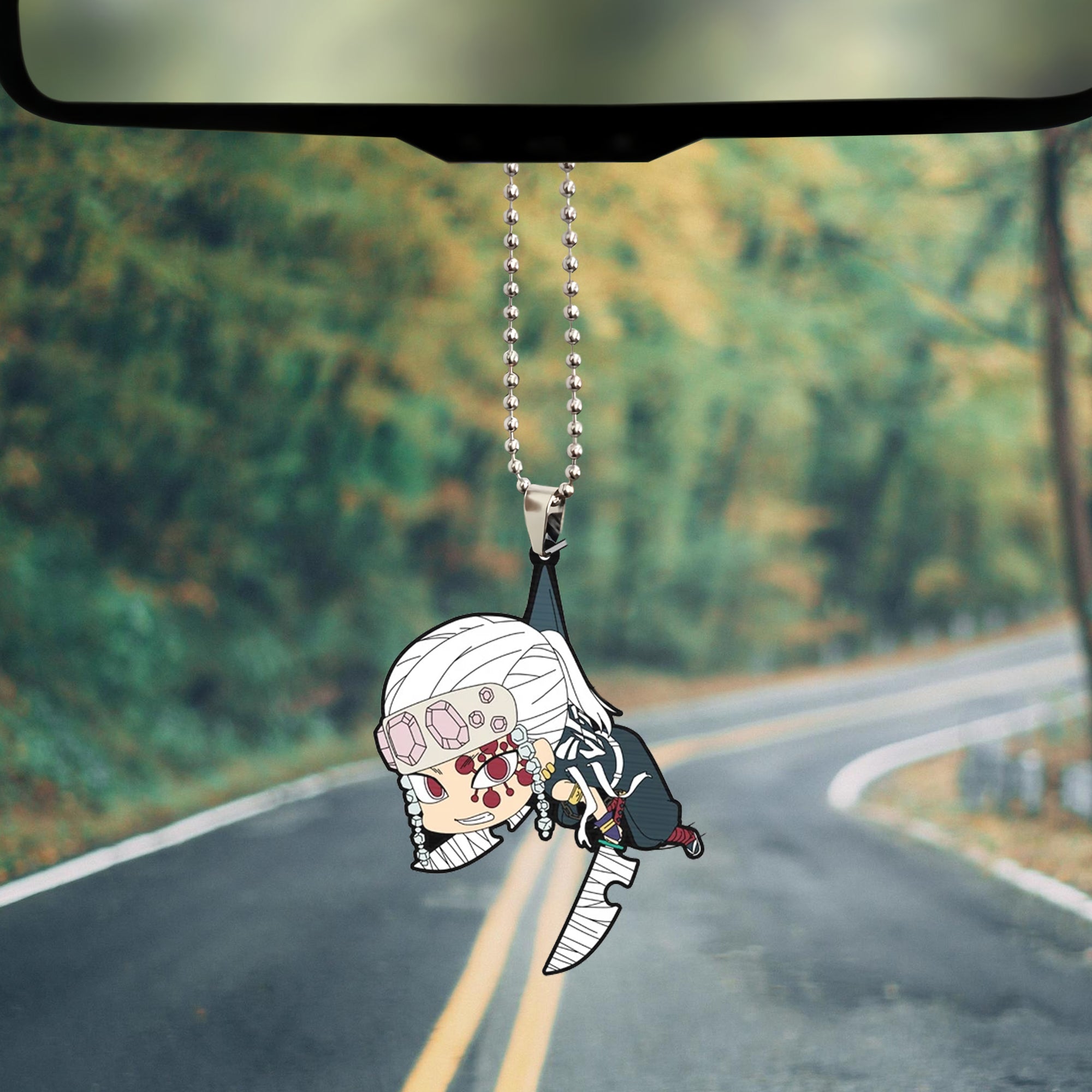 Anime-Inspired Cute Demon Slayer Tengen Uzui Custom Shape Ornament Custom Vehicle Decor Car Accessories Decorations 2 - Demon Slayer Shop Anime-Inspired Cute Demon Slayer Tengen Uzui Custom Shape Ornament Custom Vehicle Decor Car Accessories Decorations - Image 2