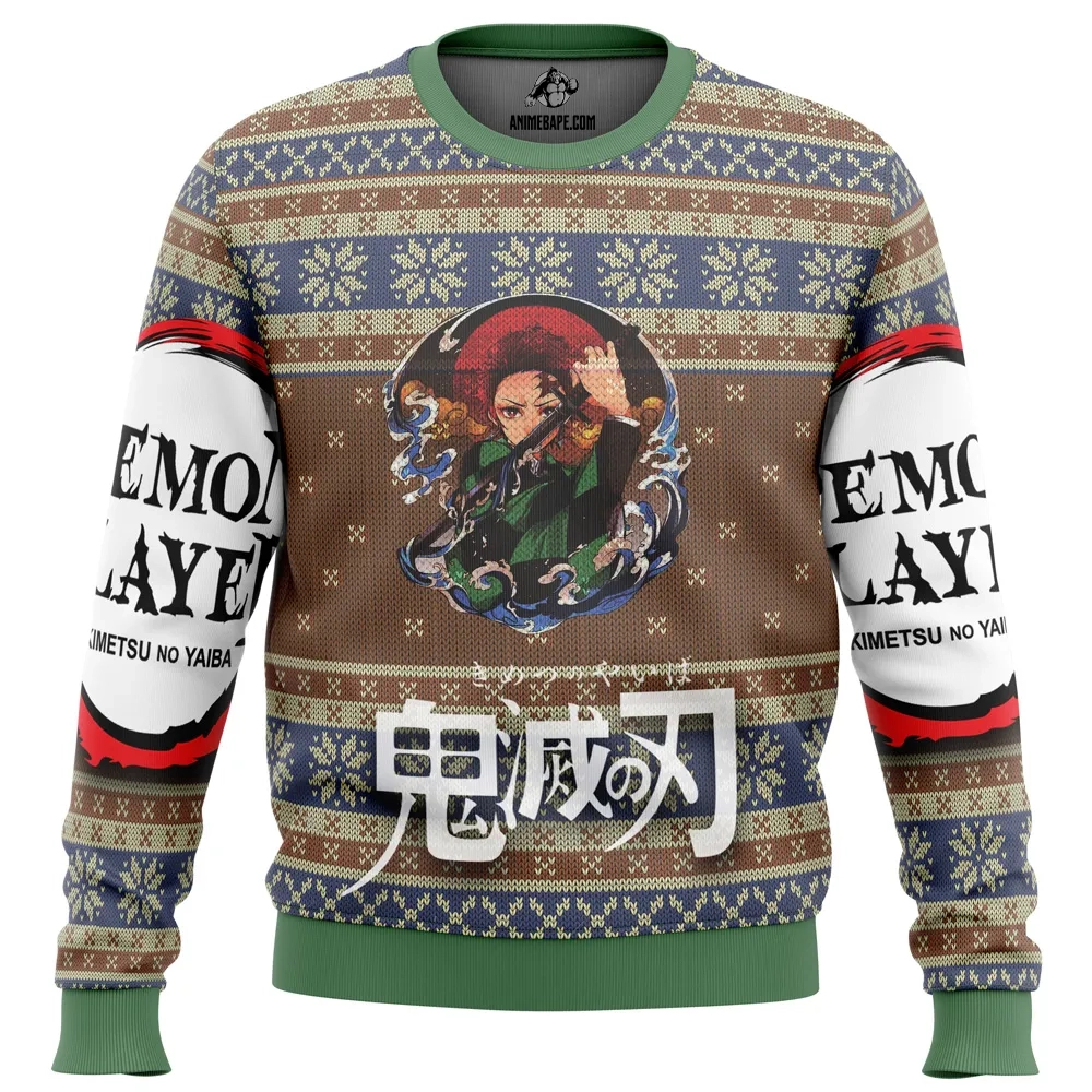 demon slayer alt ugly christmas sweater ba16a - Demon Slayer Shop