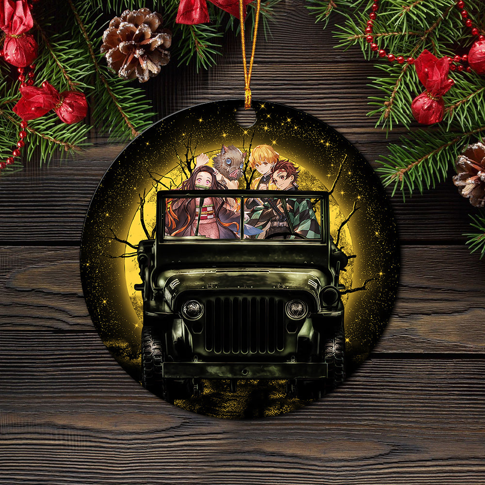 Funny Demon Slayer Halloween Ornament Moonlight Circle – Perfect Anime Gift for Holiday Decorations 2 - Demon Slayer Shop Funny Demon Slayer Halloween Ornament Moonlight Circle – Perfect Anime Gift for Holiday Decorations - Image 2