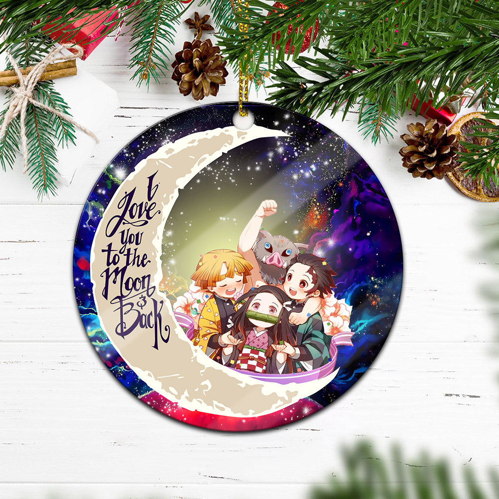 Demon Slayer Galaxy Circle Ornament Perfect Holiday Gift 2 - Demon Slayer Shop Demon Slayer Galaxy Circle Ornament Perfect Holiday Gift - Image 2