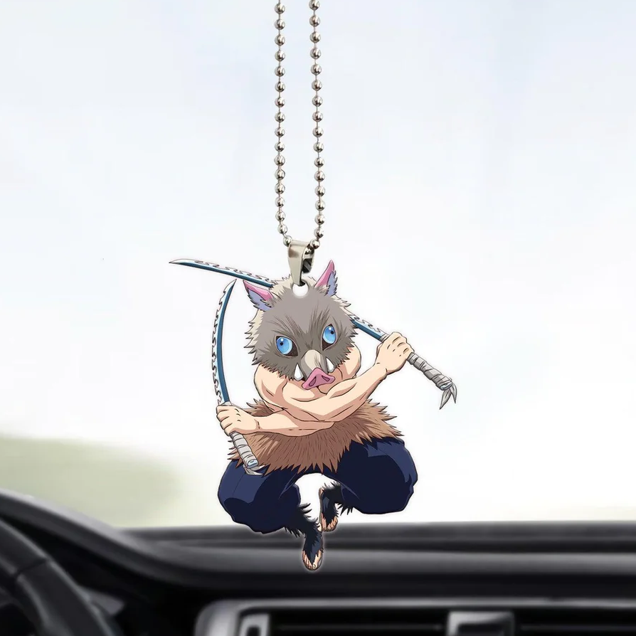 Inosuke Kimetsu no Yaiba Anime Custom Shape Ornament Demon Slayer Custom Shape Car Accessories Decorations 1 - Demon Slayer Shop Inosuke Kimetsu no Yaiba Anime Custom Shape Ornament Demon Slayer Custom Shape Car Accessories Decorations