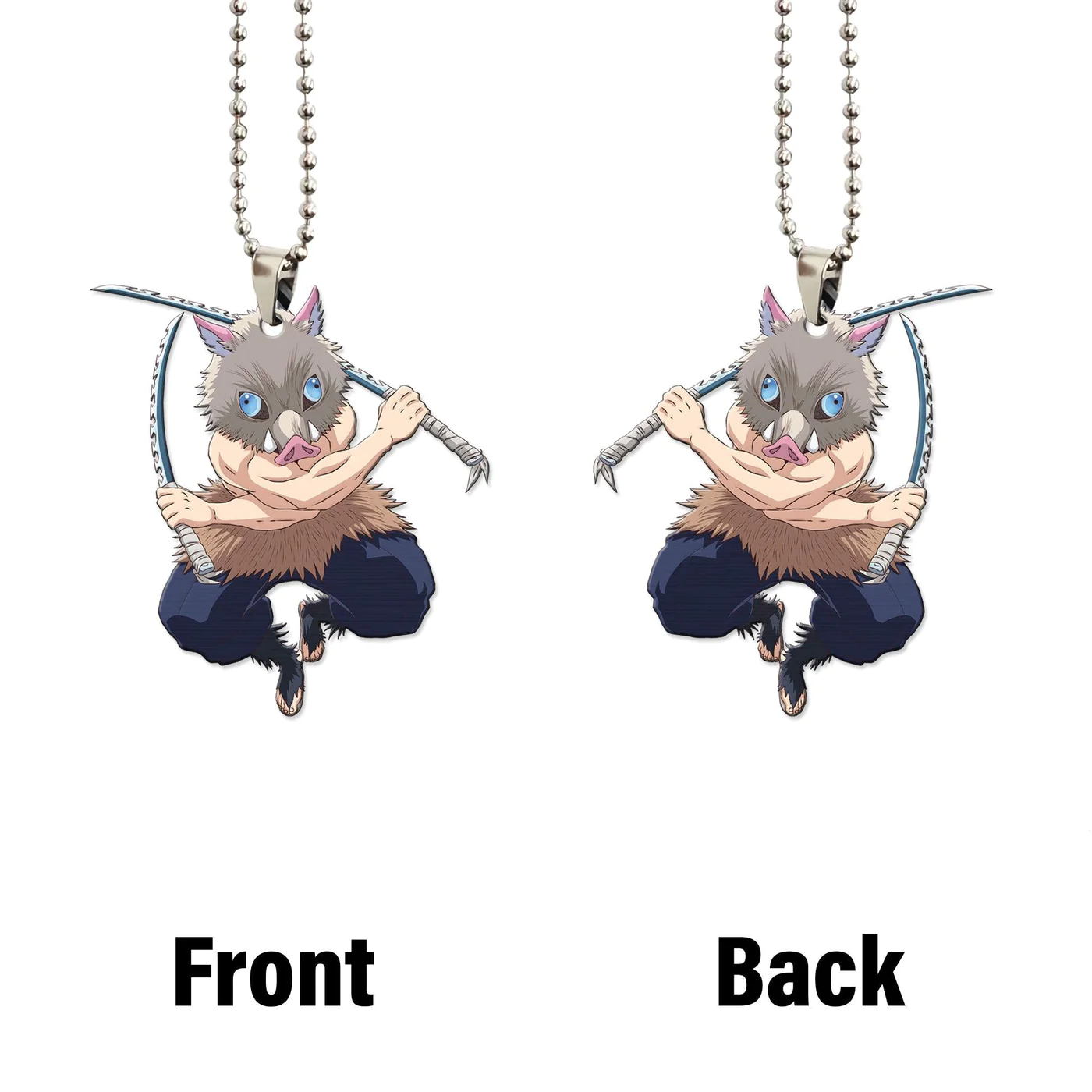 Inosuke Kimetsu no Yaiba Anime Custom Shape Ornament Demon Slayer Custom Shape Car Accessories Decorations 2 - Demon Slayer Shop Inosuke Kimetsu no Yaiba Anime Custom Shape Ornament Demon Slayer Custom Shape Car Accessories Decorations - Image 2