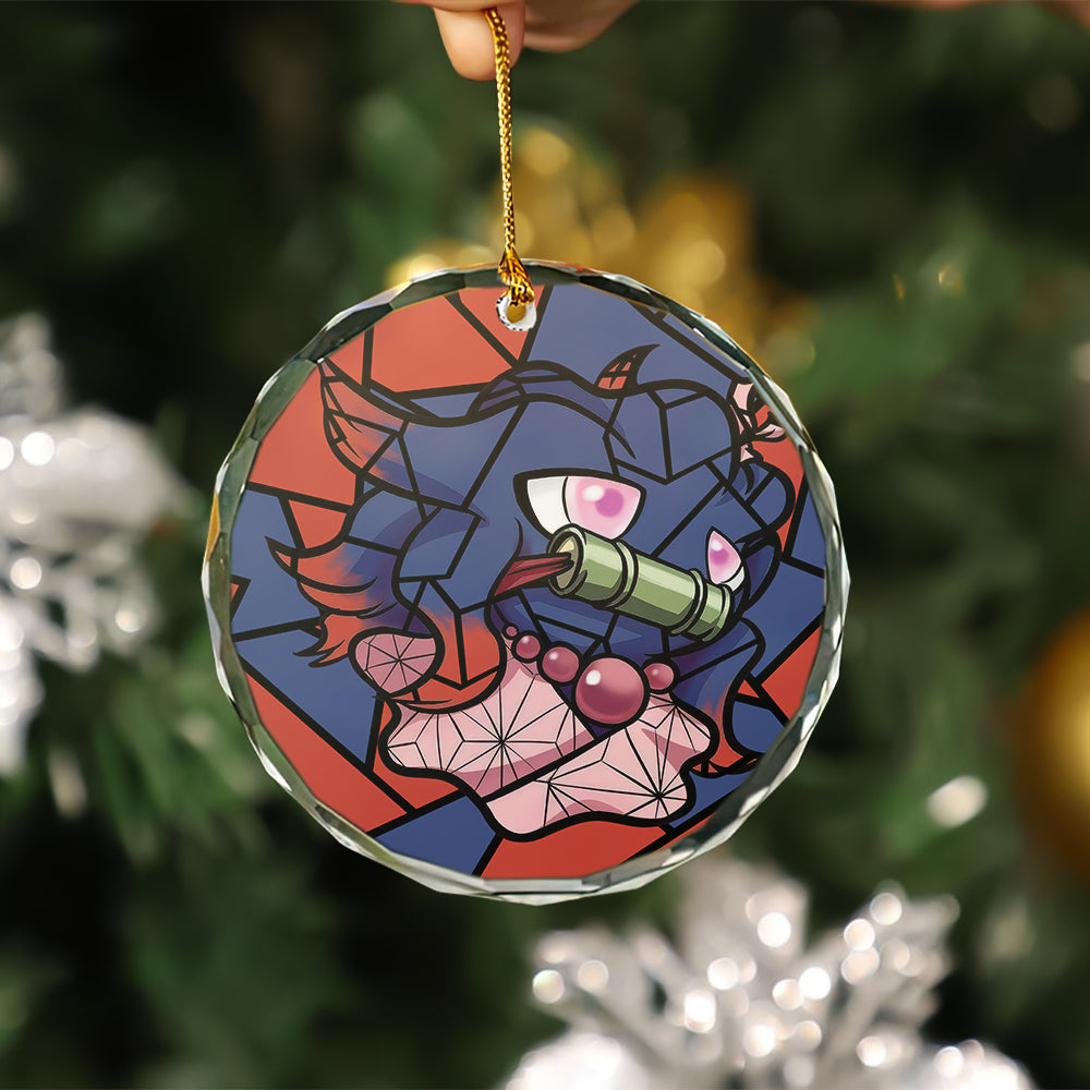 misdreavus nezuko pokemon stained glass ornament perfect gift for christmas holiday 0f1y3 - Demon Slayer Shop