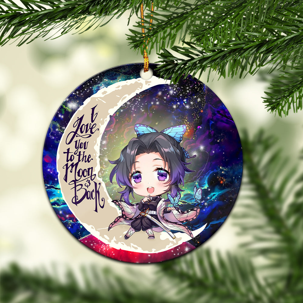 shinobu demon slayer love you to the moon galaxy mica circle ornament perfect gift for holiday qbw72 - Demon Slayer Shop