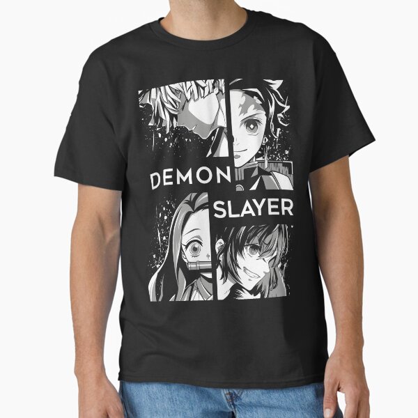 Demon Slayer Squad – Black & White Edition Classic T-Shirt RB2309