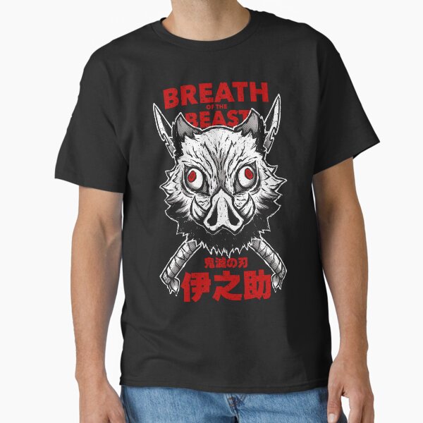 Inosuke Demon Slayer Art Black shirt Classic T-Shirt RB2309