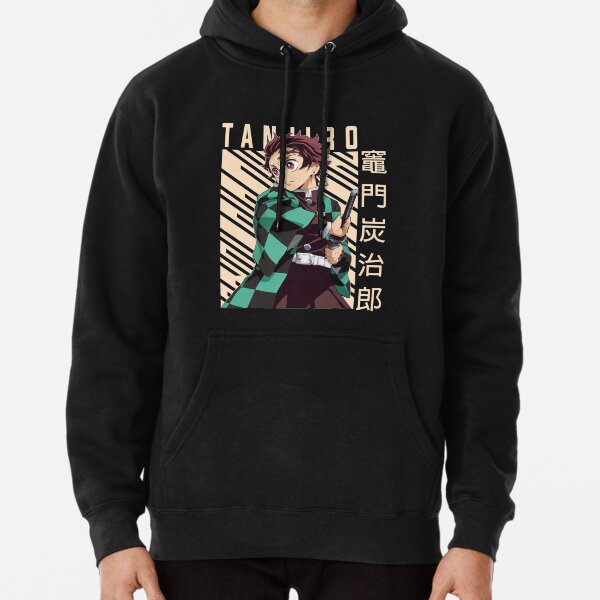 Tanjiro Kamado Classic Anime Poster – Demon Slayer Art Pullover Hoodie RB2309