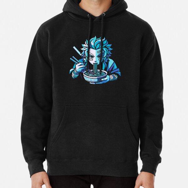 Tanjiro Eating Ramen Pullover Hoodie RB2309