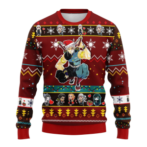 Tengen Uzui Christmas Sweater Red – Demon Slayer Ugly Sweater Gift