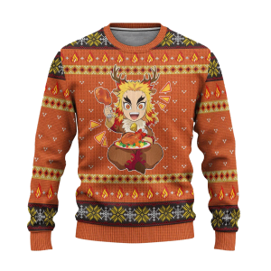 Rengoku Christmas Sweater – Demon Slayer Ugly Sweater Xmas Gift