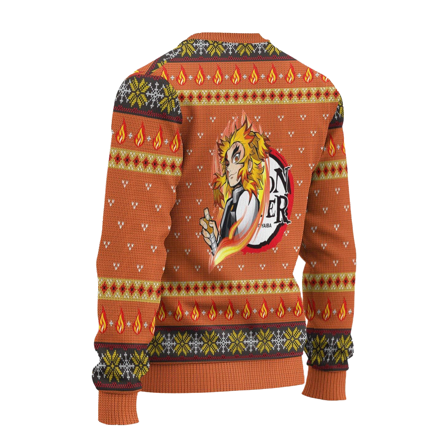 Rengoku Christmas Sweater – Demon Slayer Ugly Sweater Xmas Gift 2 - Demon Slayer Shop Rengoku Christmas Sweater – Demon Slayer Ugly Sweater Xmas Gift - Image 2