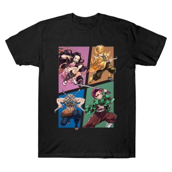 Four Pic Set Demon Slayer TTPM0402 T-Shirt