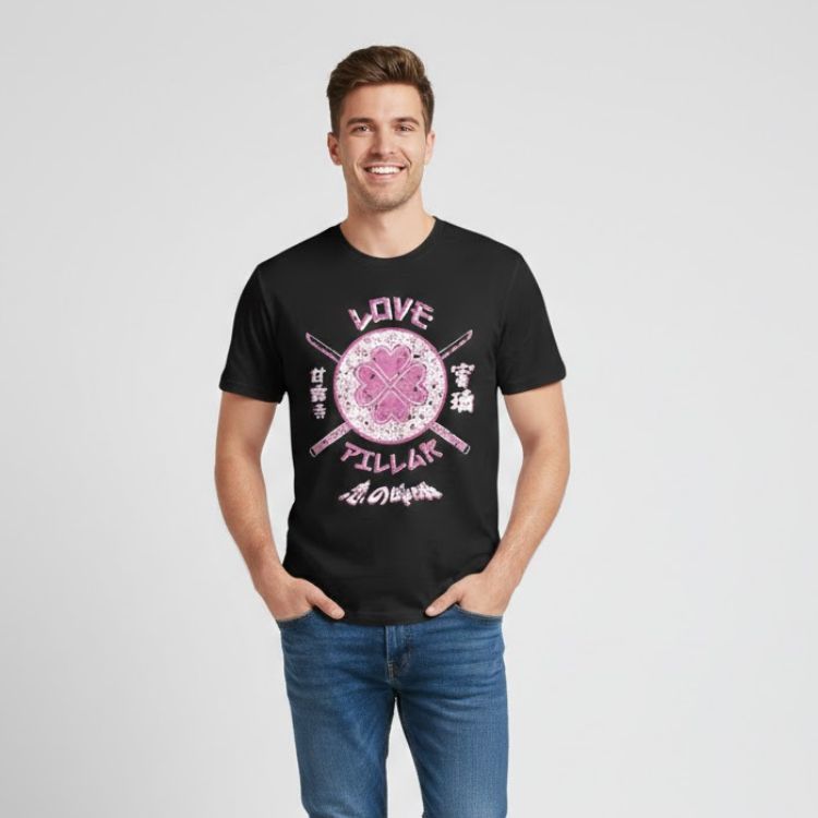 Demon Slayer: Team Flame Pillar Grunge Style TTPM1202 T-Shirt 2 - Demon Slayer Shop Demon Slayer: Team Flame Pillar Grunge Style TTPM1202 T-Shirt - Image 2