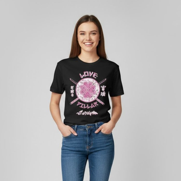 Demon Slayer: Team Flame Pillar Grunge Style TTPM1202 T-Shirt 3 - Demon Slayer Shop Demon Slayer: Team Flame Pillar Grunge Style TTPM1202 T-Shirt - Image 3