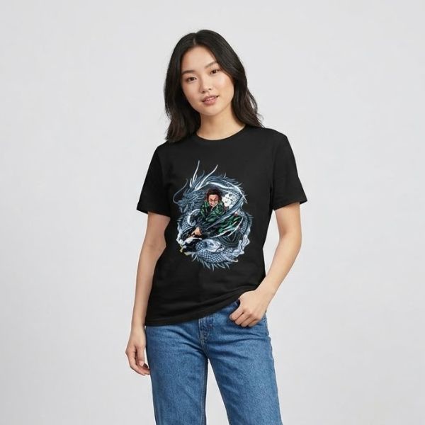 Demon Slayer – Tanjiro New Design TTPM0403 T-Shirt 3 - Demon Slayer Shop Demon Slayer – Tanjiro New Design TTPM0403 T-Shirt - Image 3